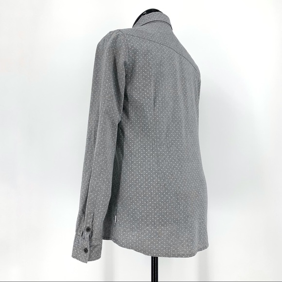 Firefly Polka Dot Flannel Button Down Shirt, Med - Picture 7 of 16
